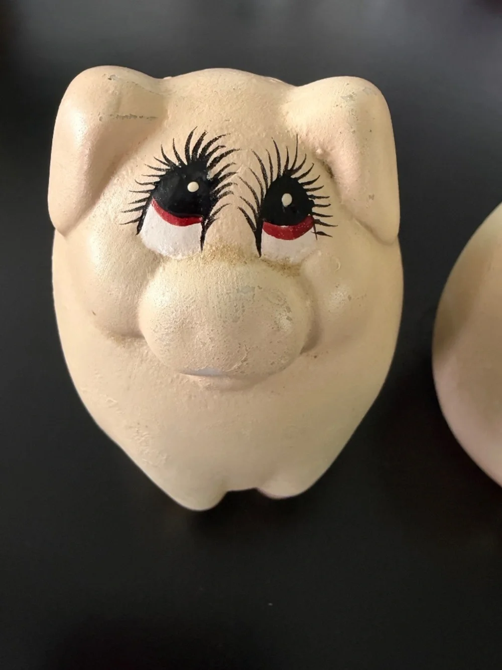 Kitschy Mid-Centruty Retro Novelty Shakers Pink Pig Well Loved
